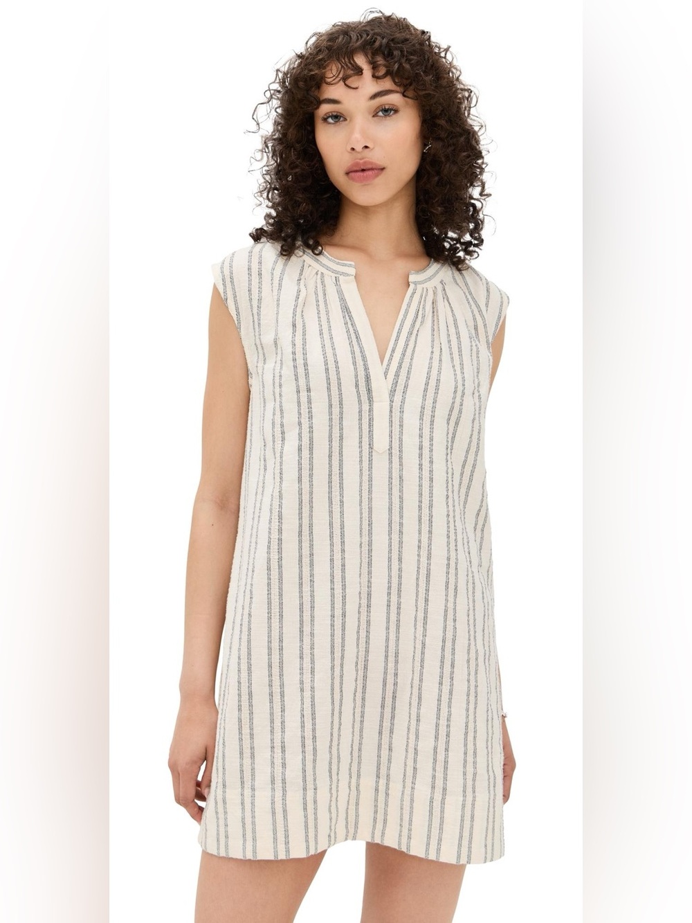 Z Supply Minna Striped Mini Dress Sea Salt Medium NWOT